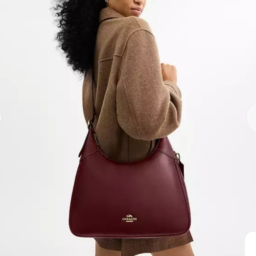 Coach Ella Maroon Shoulder Bag - Picture 8 of 8